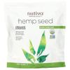 Nutiva, Organic Superfood, семена конопли, необработанные, 1,36 кг (3 фунта)