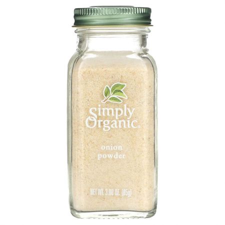 Simply Organic, Луковый порошок, 3 унции (85 г)