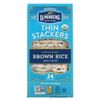 Lundberg, Thin Stackers, Brown Rice, Lightly Salted, 24 Rice Cakes