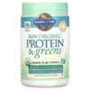 Garden of Life, RAW Protein & Greens, органическая растительная формула, слегка сладкое, 650 г (22,92 унции)