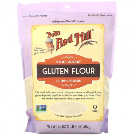 Bob's Red Mill, Vital пшеничная глютеновая мука, 20 унций (567 г)