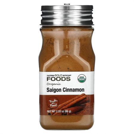 California Gold Nutrition, органическая сайгонская корица, 66 г (2,33 унции)
