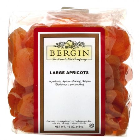 Bergin Fruit and Nut Company, Крупный абрикос, 454 г (16 унций)