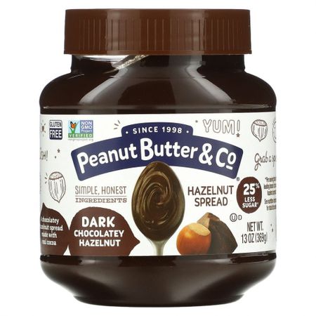 Peanut Butter & Co., Спред из фундука, темный шоколад и фундук, 369 г (13 унций)