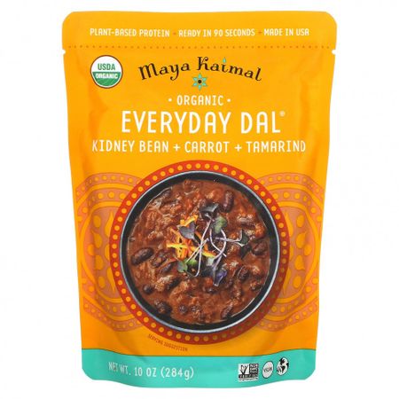 Maya Kaimal, Organic, Everyday Dal, фасоль, морковь и тамаринд, 284 г (10 унций)