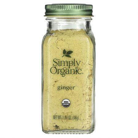 Simply Organic, Имбирь, 1,64 унции (46 г)