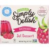 Natural Simply Delish, Натуральный десерт с желе, малина, 0,7 унции (20 г)