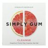 Simply Gum, Жевательная резинка, очищающее средство, грейпфрут, опунция, кайенский перец, морская соль`` 15 шт.