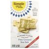 Simple Mills, Крекеры из миндальной муки, морская соль мелкого помола, семейная порция, 199 г (7 унций)