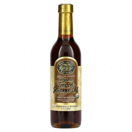 Napa Valley Naturals, Органическое обжаренное кунжутное масло, 375 мл (12,7 жидк. Унции)