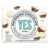 Yes Bar, Snack Bar, шоколад с макадамией, 6 батончиков по 1,4 унции