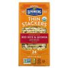 Lundberg, Thin Stackers, красный рис и киноа, без соли, 24 рисовых торта