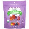 Lovely Candy, Organic Lollipops, Assorted Fruit, 40 Individually Wrapped