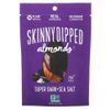 SkinnyDipped, Тонкий миндаль, супер темный с морской солью, 99 г (3,5 унции)