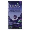 Lily's Sweets, Плитка экстра темного шоколада, соленый миндаль, 70% какао, 80 г (2,8 унции)