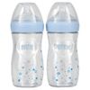 NUK, Simply Natural, флакон, для детей от 1 месяца, средний, 2 флакона по 270 мл (9 унций)