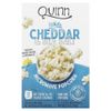 Quinn Popcorn, Попкорн, белый чеддер и морская соль, 2 пакетика по 100 г (3,5 унции)