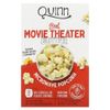 Quinn Popcorn, Real Movie Theater, попкорн для приготовления в микроволновой печи, с маслом, 2 пакета, 104 г (3,7 унции) каждый