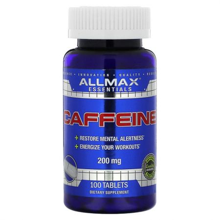 ALLMAX Nutrition, Кофеин, 200 мг, 100 таблеток