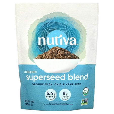 Nutiva, Смесь органических 'супер' семян с кокосом, 10 унций (283 г)