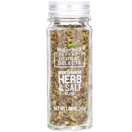 McCormick Gourmet Global Selects, Смесь средиземноморских трав и соли, 45 г (1,62 унции)