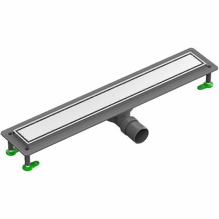 Душевой лоток Ctesi Way Line 60 BK4024030 с решеткой Хром / под плитку