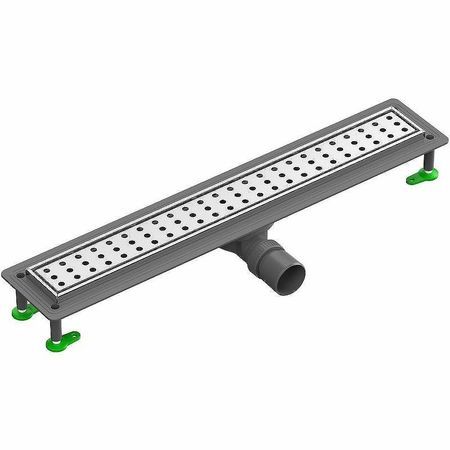 Душевой лоток Ctesi Way Round 70 BK4024240 с решеткой Хром