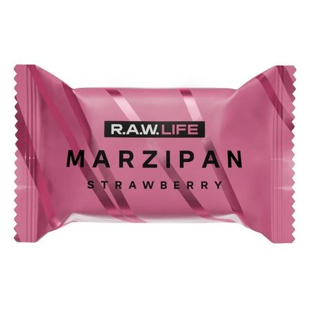 Конфета R.A.W. LIFE Marzipan Клубника, 19 г