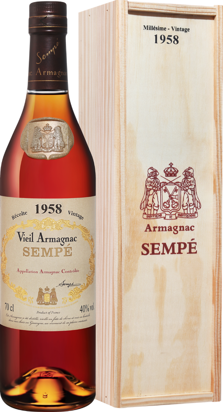 Sempe Vieil Vintage 1958 Armagnac AOC (gift box)