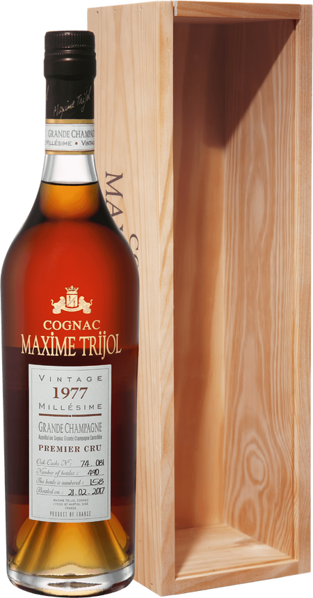 Maxime Trijol Cognac Grande Champagne Premier Cru 1977 (gift box)