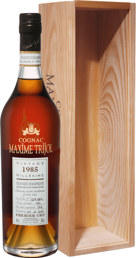 Maxime Trijol Cognac Grande Champagne 1er Cru 1985 (gift box)