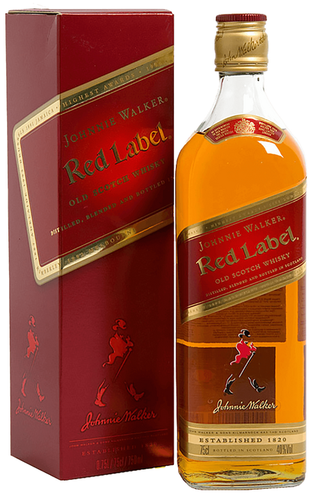 Johnnie Walker Red Label Blended Scotch Whisky (gift box)