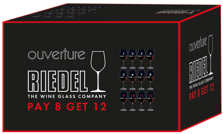 Riedel Ouverture Red Wine andquot;Pay 8 Get 12andquot; (12 glasses set)