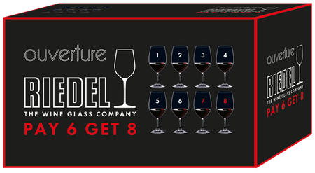 Riedel Ouverture Magnum andquot;Pay 6 Get 8andquot; (8 glasses set)