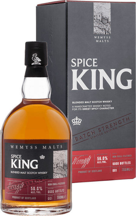 Wemyss Malts Spice King Batch Strength Blended Malt Scotch Whisky (gift box)