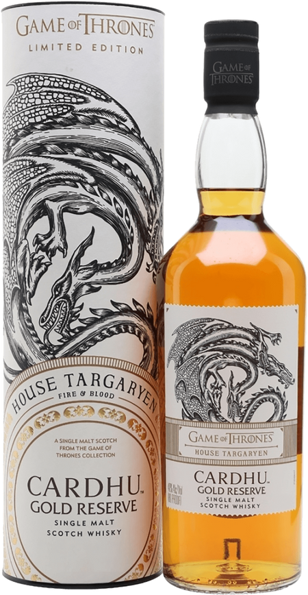 Game of Thrones House Targaryen Cardhu Gold Reserve Single Malt Scotch Whisky (gift box)