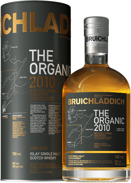 Bruichladdich Organic Islay single malt scotch whisky (gift box)