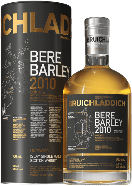 Bruichladdich Bere Barley Islay single malt scotch whisky (gift box)