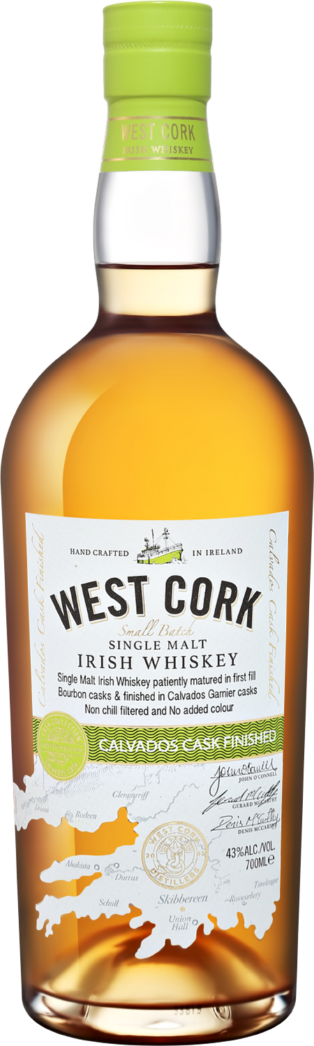 West Cork Small Batch Calvados Cask Finished Single Malt Irish Whiskey