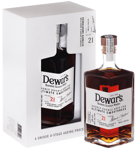 Dewar's Double Aged 21 y.o. Blended Scotch Whisky (gift box)