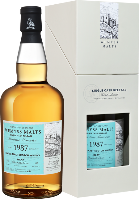 Wemyss Malts Maritime Memories Bunnahabhain 1987 Islay Single Cask Single Malt Scotch Whisky (gift box)