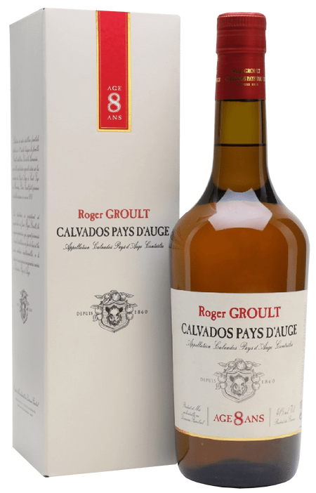 Calvados Pays D'Auge AOC 8 ans Roger Groult (gift box)