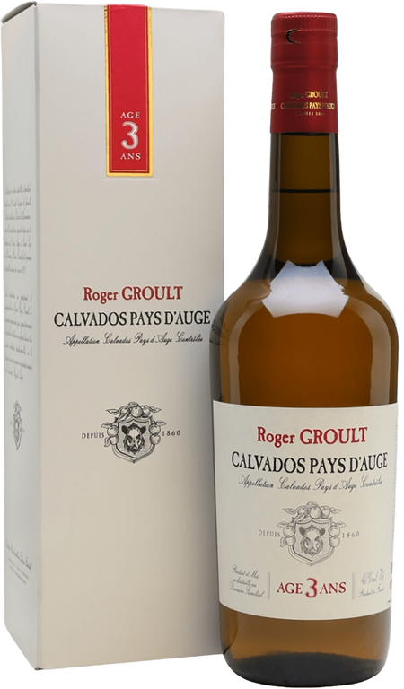 Calvados Pays D'Auge AOC 3 ans Roger Groult (gift box)