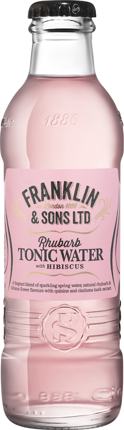 Franklin and Sons Rhubarb with Hibiscus Tonic Water