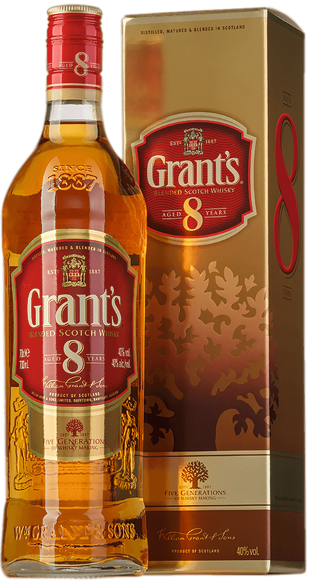 Grant's 8 y.o. Blended Scotch Whisky (gift box)