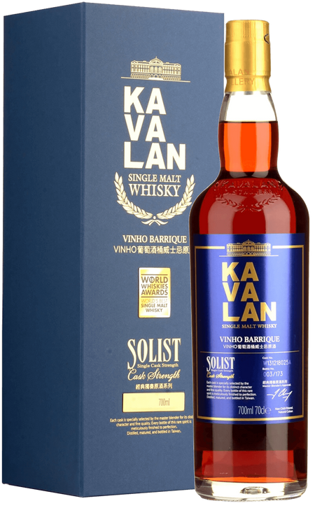 Kavalan Solist Vinho Barrique Cask Single Cask Strength Single Malt Whisky (gift box)