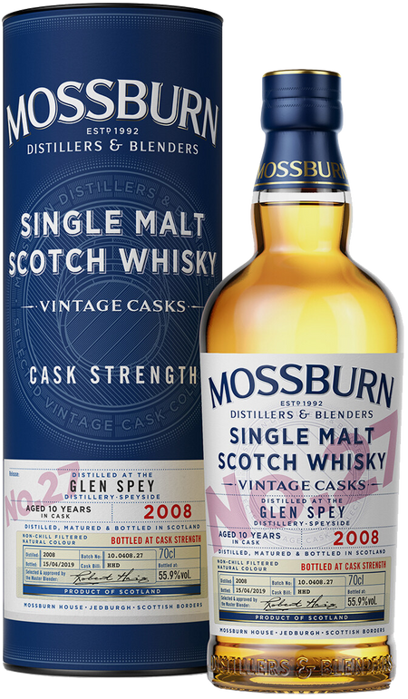 Mossburn Vintage Casks No.27 Glen Spey Single Malt Scotch Whisky (gift box)