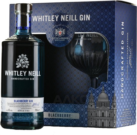 Whitley Neill Blackberry Handcrafted Dry Gin (gift box with glass)