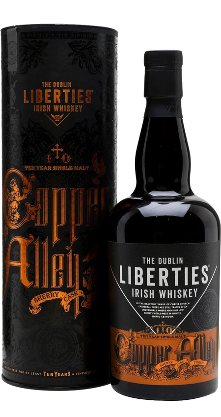 The Dublin Liberties 10 Year Old Copper Alley Single Malt Irish Whiskey (gift box)