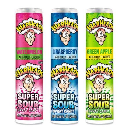 Конфета Warheads Super Sour Spray, с кислинкой, 20 мл
